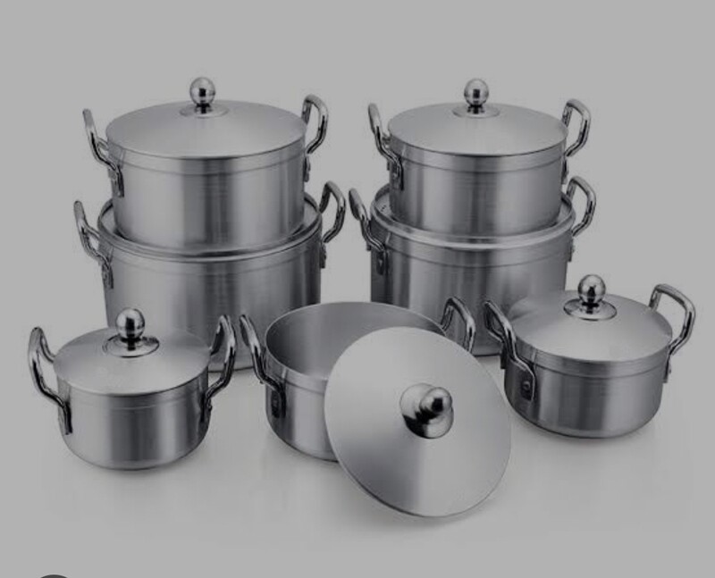 DOLPHIN ALUMINUM COOKWARE SET 14P