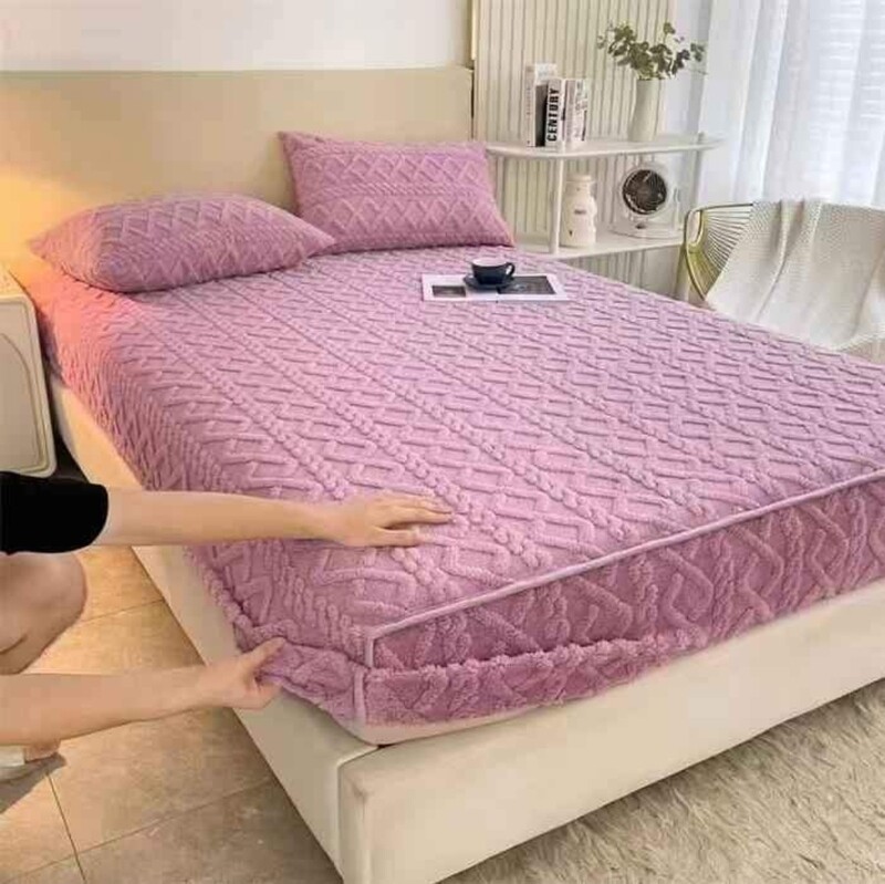 GEOMETRIC FLEECE SHEET SET