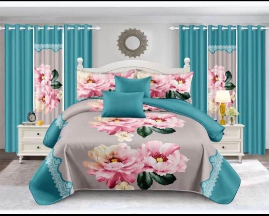 PANDA 7P QUILT SET- PINK ROSE