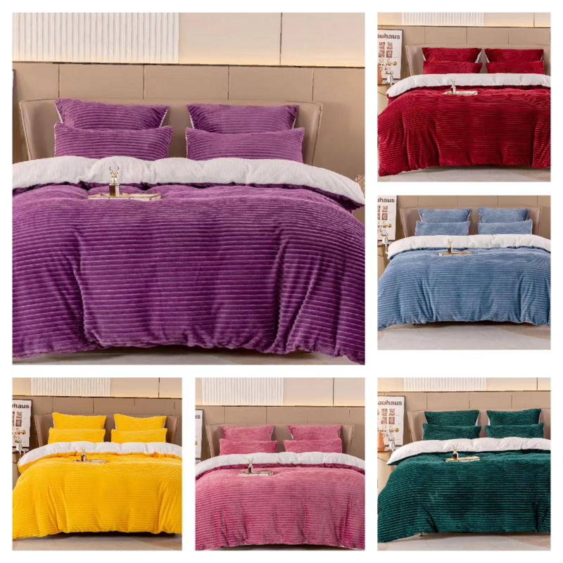 CORDUROY SHERPA COMFORTER SET