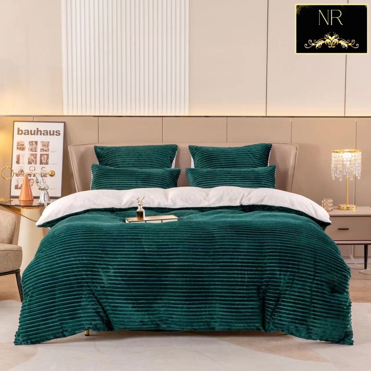 CORDUROY SHERPA COMFORTER SET
