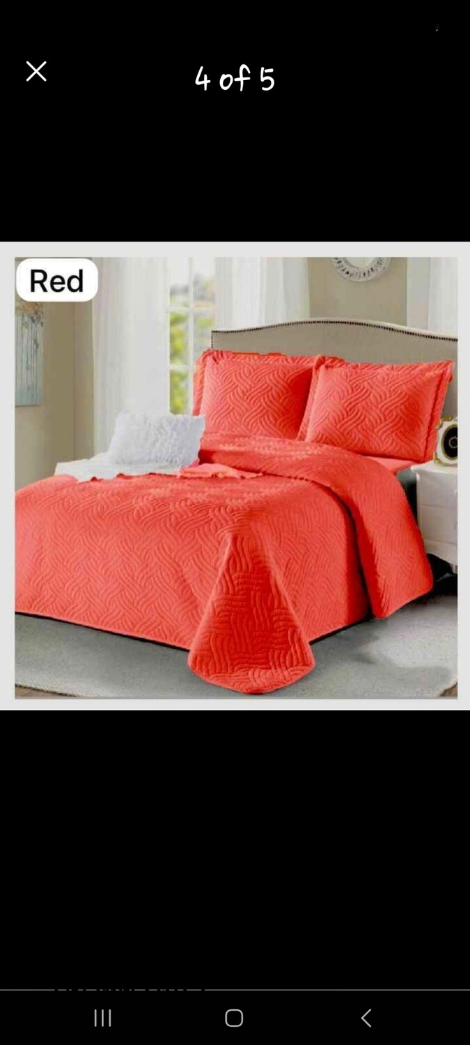ZM QUILT SET- RED