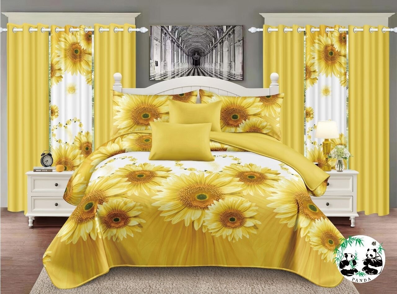 PANDA 5P QUILT SET- SUNFLOWER YELLOW