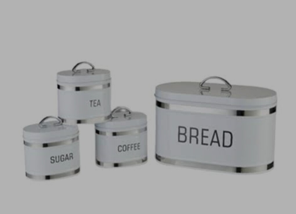 CH RETRO BREADBIN SET- WHITE