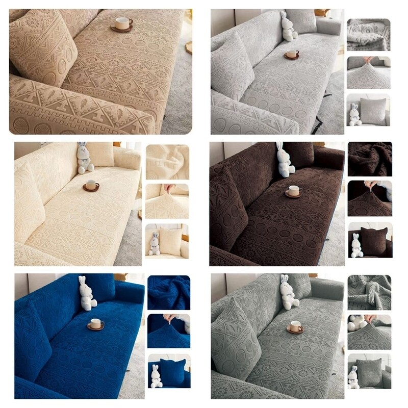 BULK VELVET EMBOSSED SOFA COVERS
