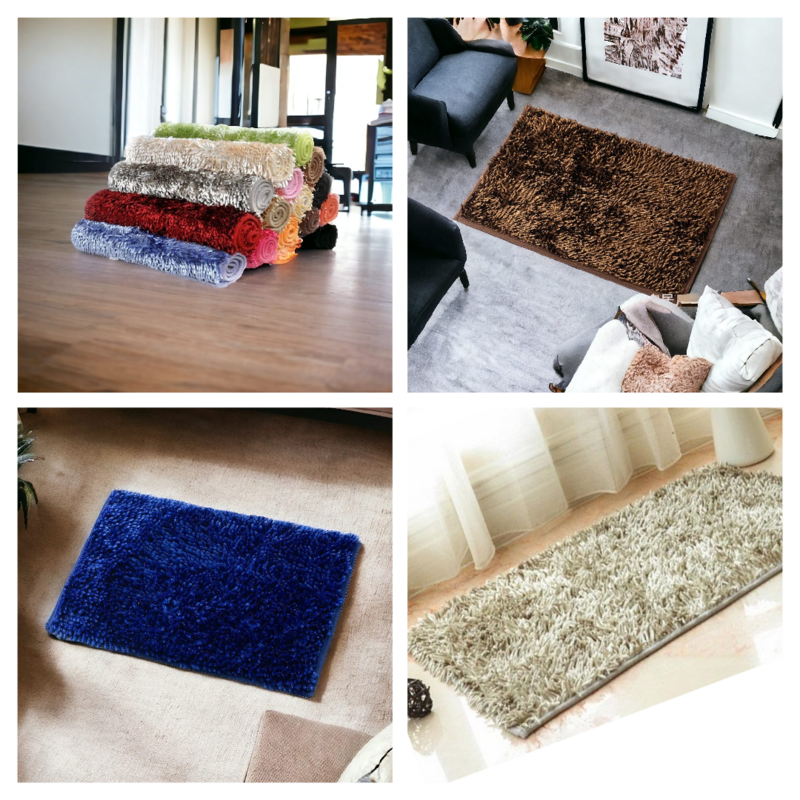 VELVET TASSLE BATH MAT