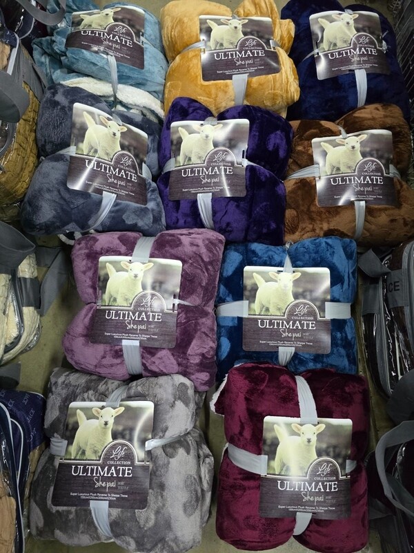 HEART EMBOSSED SHERPA BLANKET