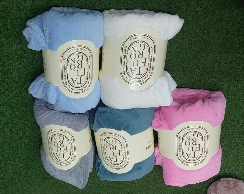 RABBIT FUR SHERPA BLANKET