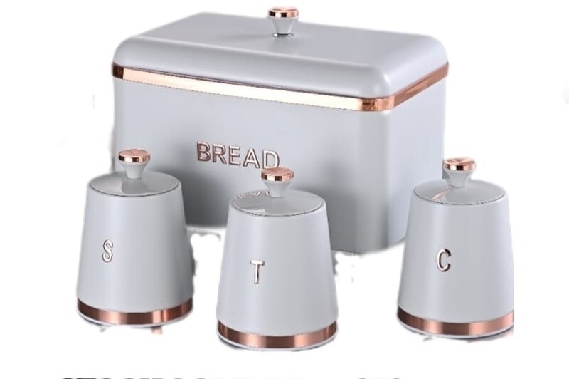 MONZA BREAD TIN SET- WHITE