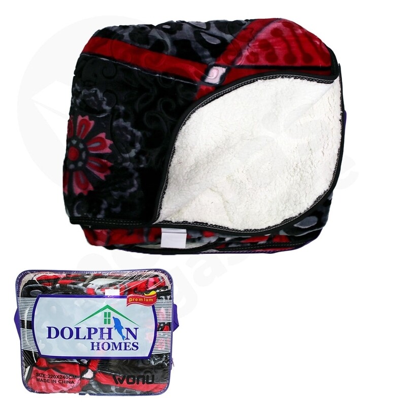 DOLPHIN SHERPA MINK BLANKET