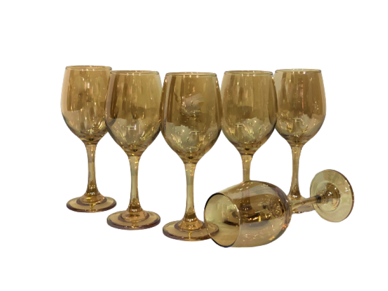 GOLD WINE GLASSES