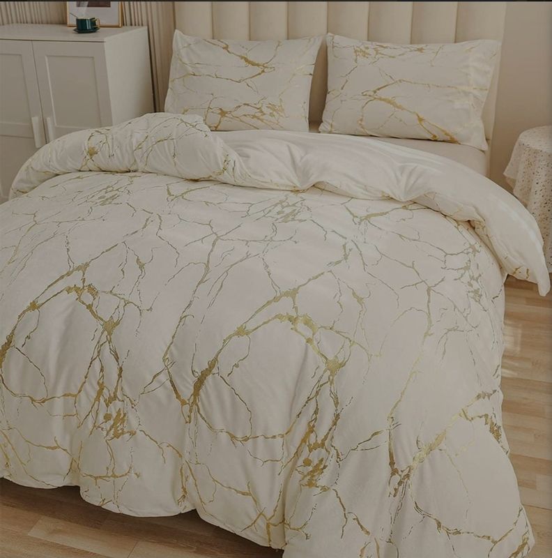 MARBLE VELVET COMFORTER QUEEN
