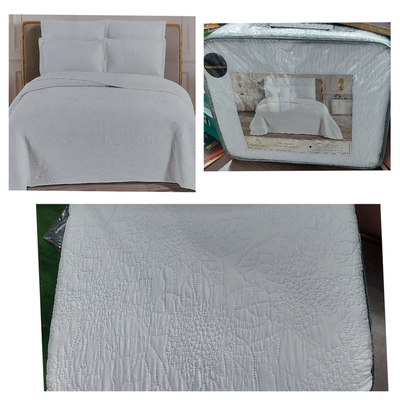 ERIN QUILT SET WHITE 