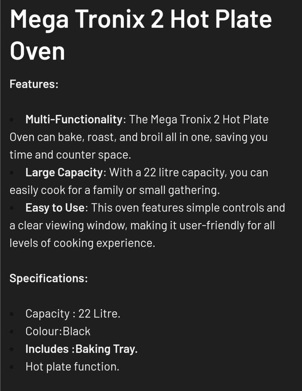 HOT PLATE OVEN