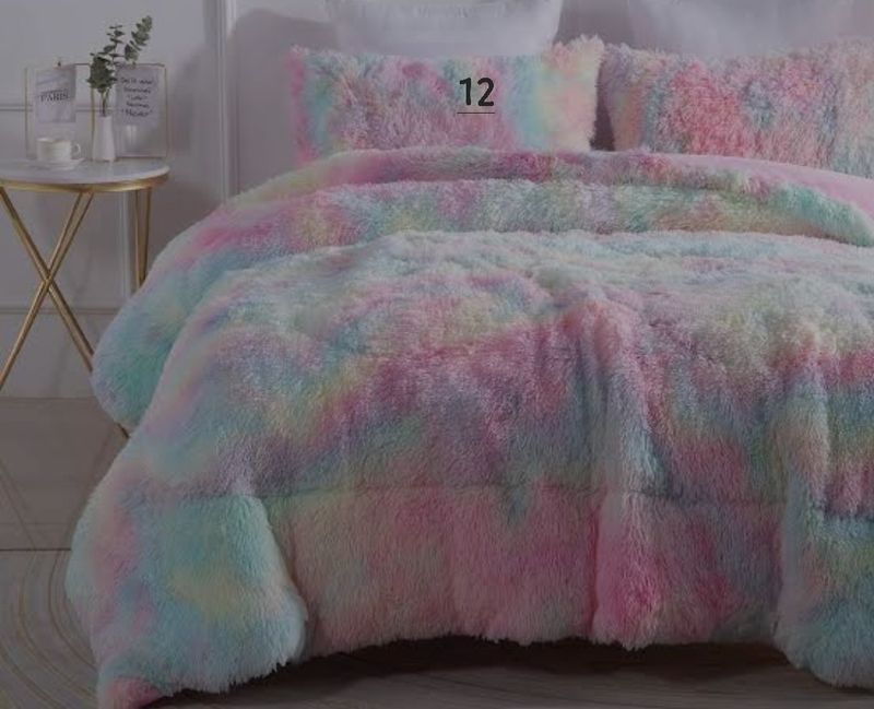 FLUFFY COMFORTER SETS- BULK (FLEECE)