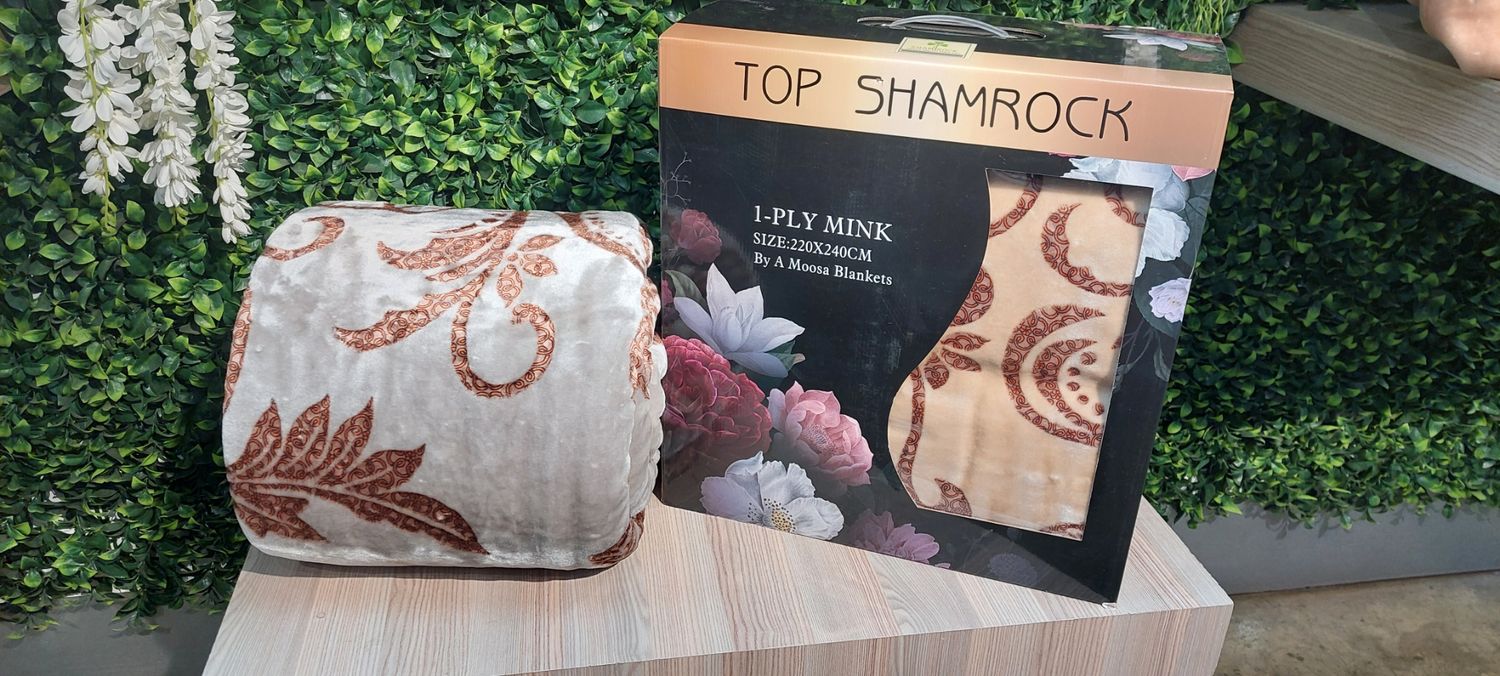 TOP SHAMROCK MINK BLANKET