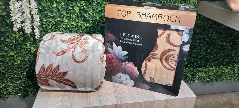 TOP SHAMROCK MINK BLANKET
