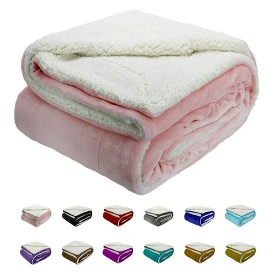 VELVET FLEECE SHERPA BLANKET