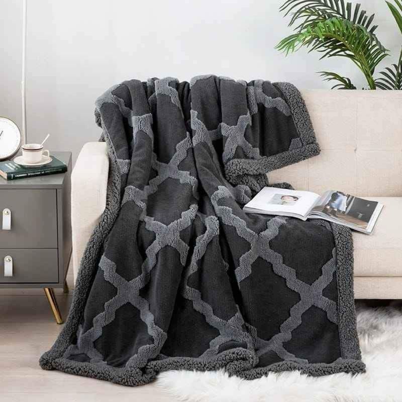 BOWGU SHERPA FLEECE BLANKET