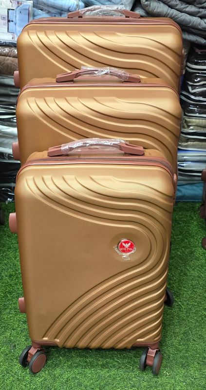 EYE FALL LUGGAGE SET- GOLD