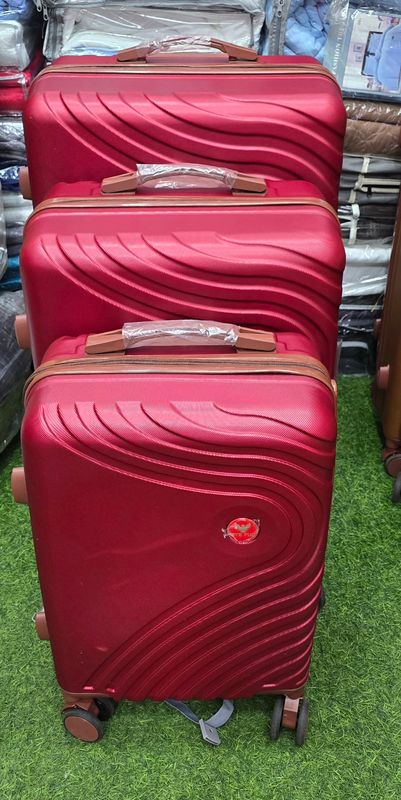 EYE FALL LUGGAGE SET- RED