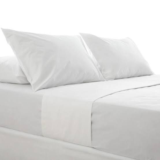 COTTON SHEET SET- WHITE