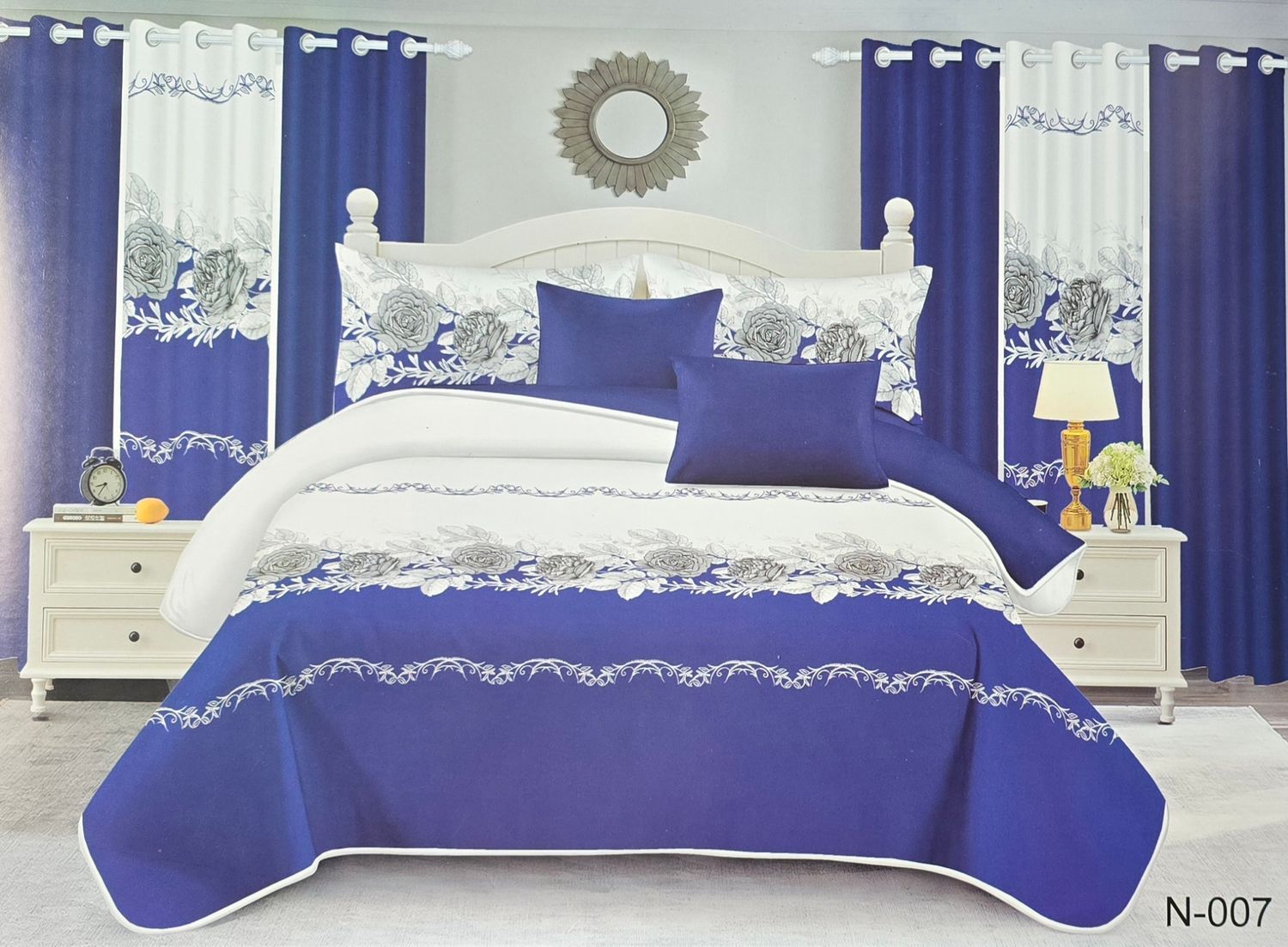 SUMMER COMFORTER- BLUE FLORAL