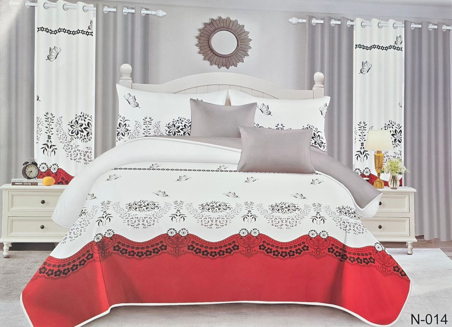 SUMMER COMFORTER- RED WHITE