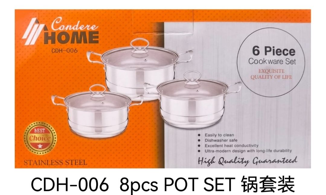 CONDERE COOKWARE SET 6P SS