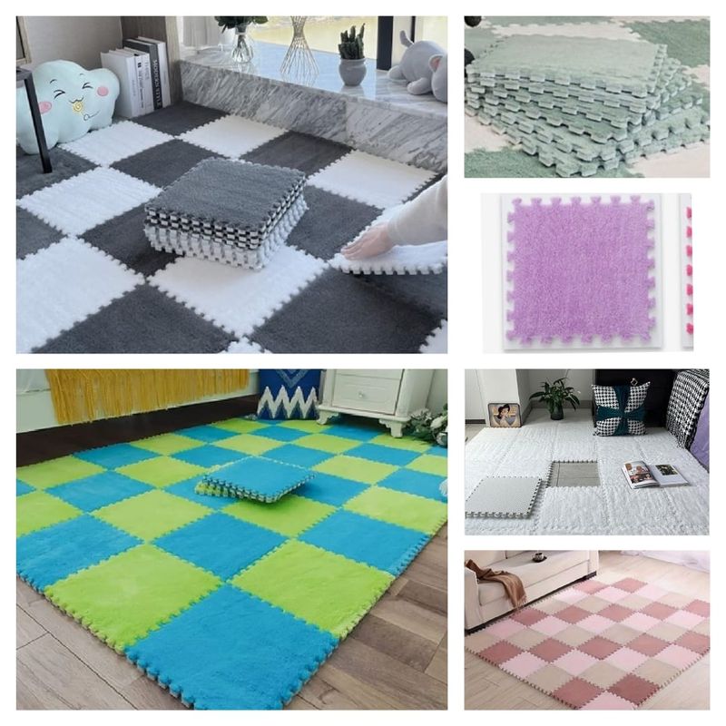 FLEECE PUZZLE FLOOR MAT