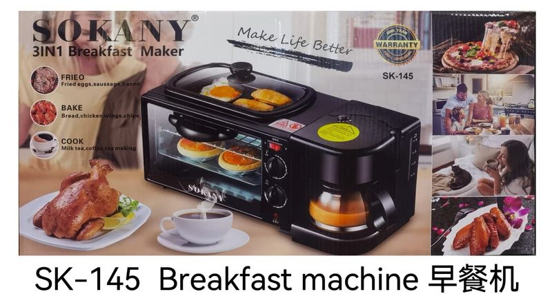 SOKANY 3IN1 BREAKFAST MAKER
