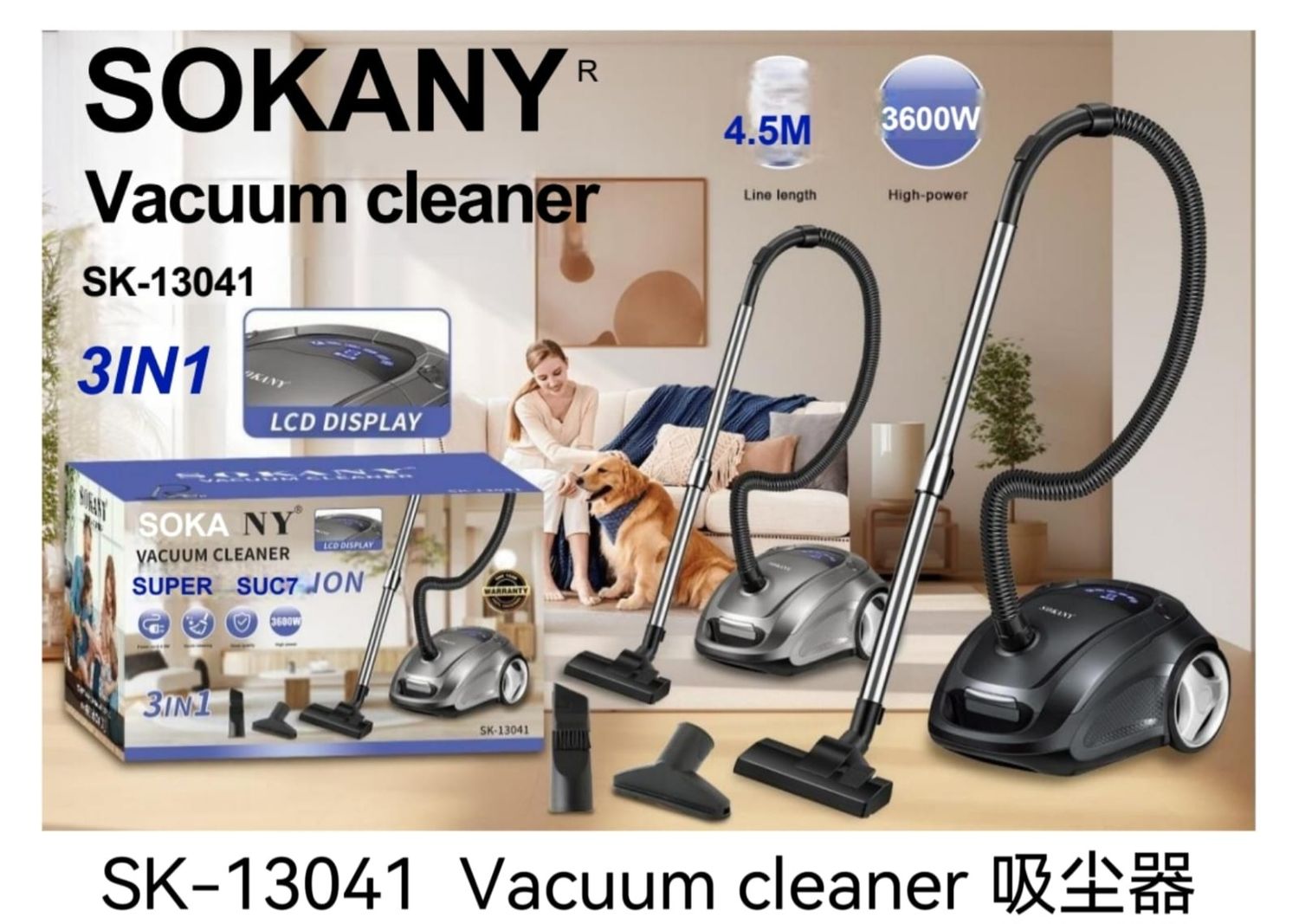 SOKANY 3IN1 VACUUM CLEANER