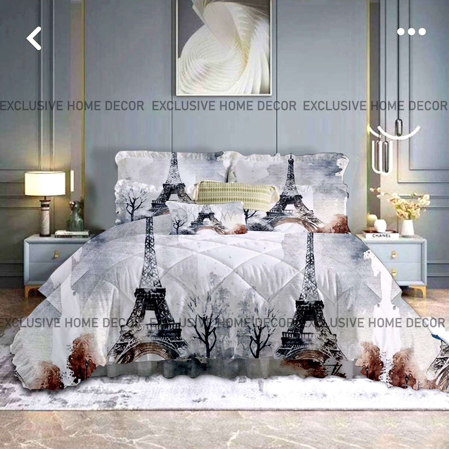 WINTER PARIS FRILLED COMFORTER