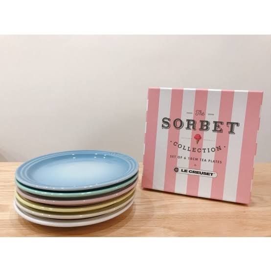LC ROUND PLATES- SORBET