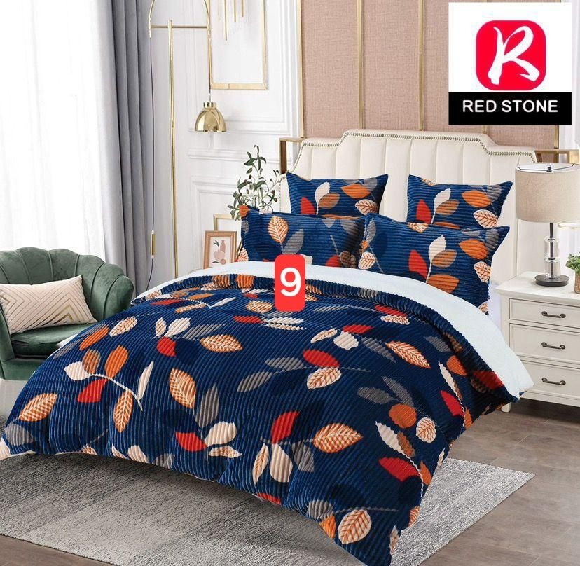 PRINTED SHERPA COMFORTER SET