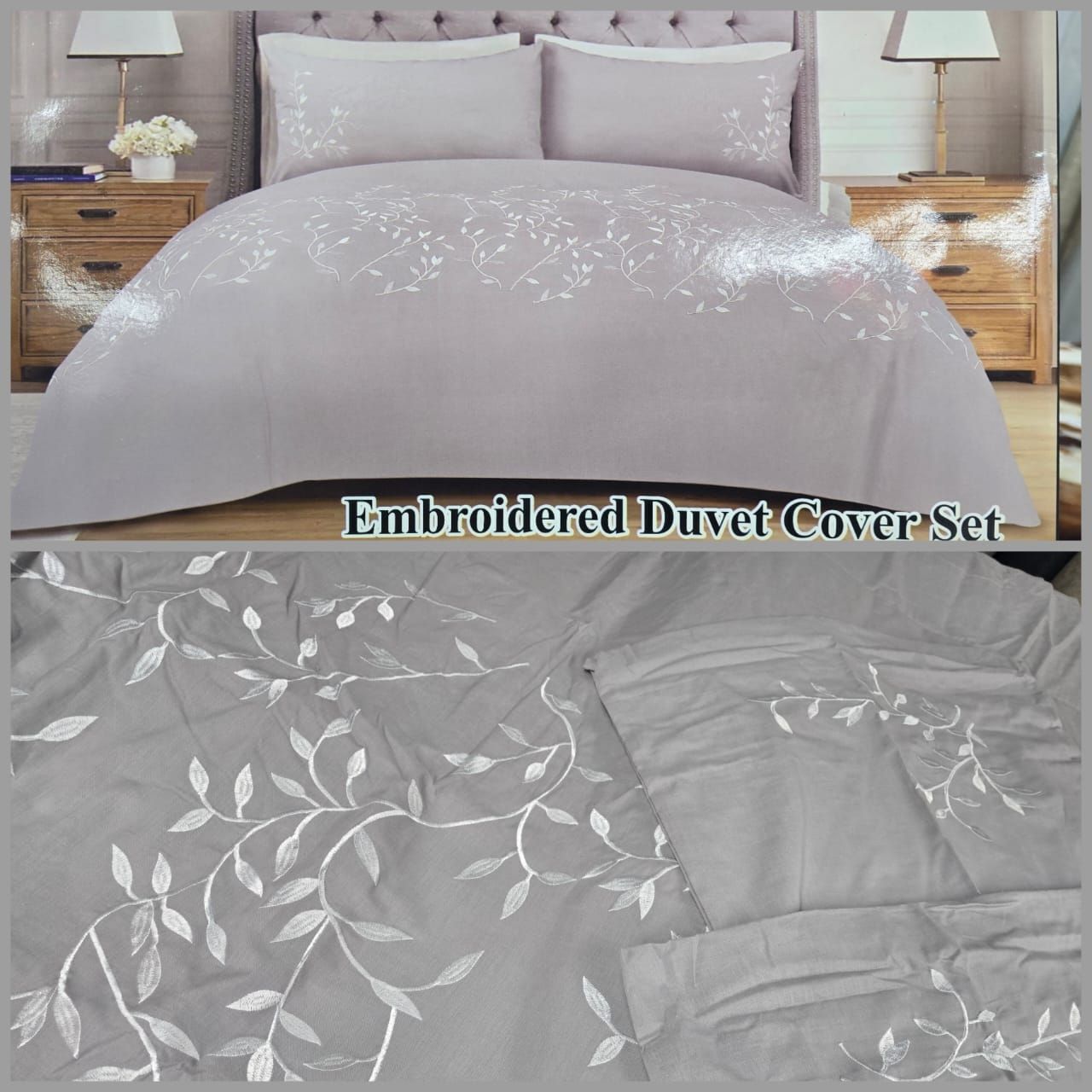 CASSY DUVET COVER- GREY 1