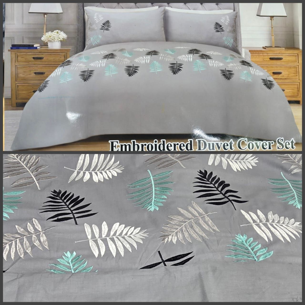 CASSY DUVET COVER- GREY 2