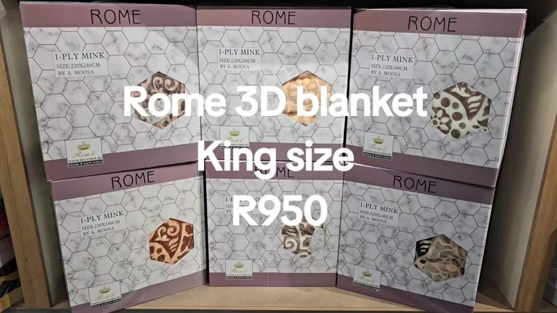 ROME 3D BLANKET- CARAMEL