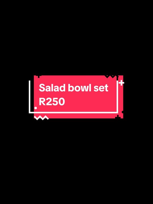 SALAD BOWL SET