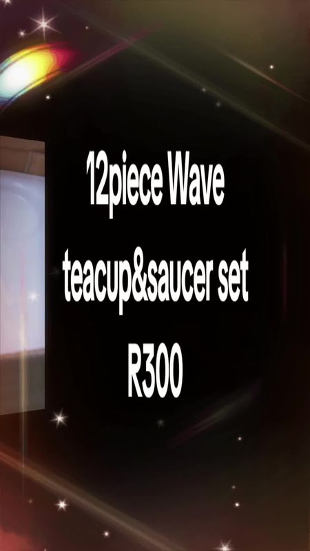 WAVE CUP/SAUCER SET