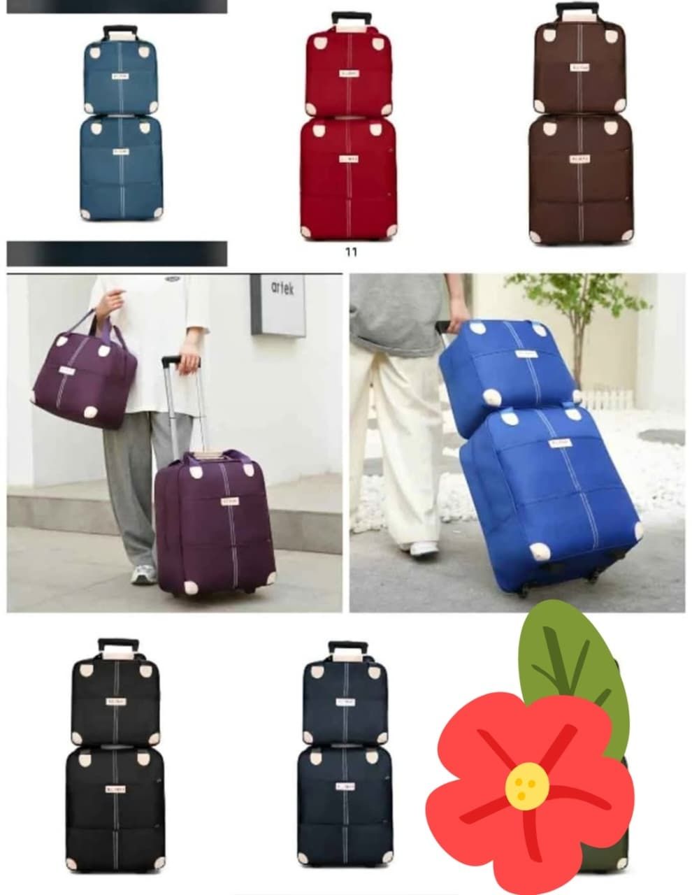 MATERIAL 2PIECE BAG SET