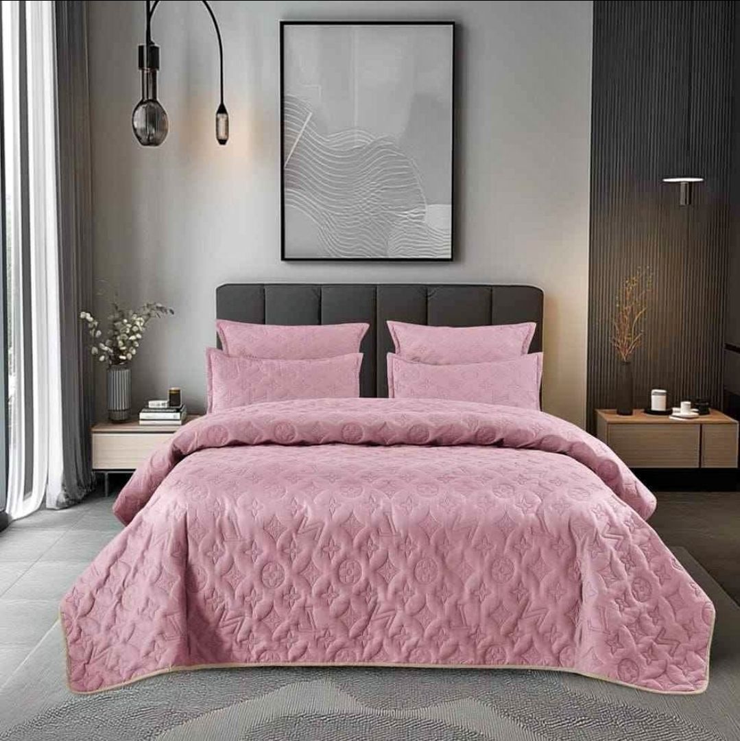 FASHION EMBOSSED QUILT SET- BULK