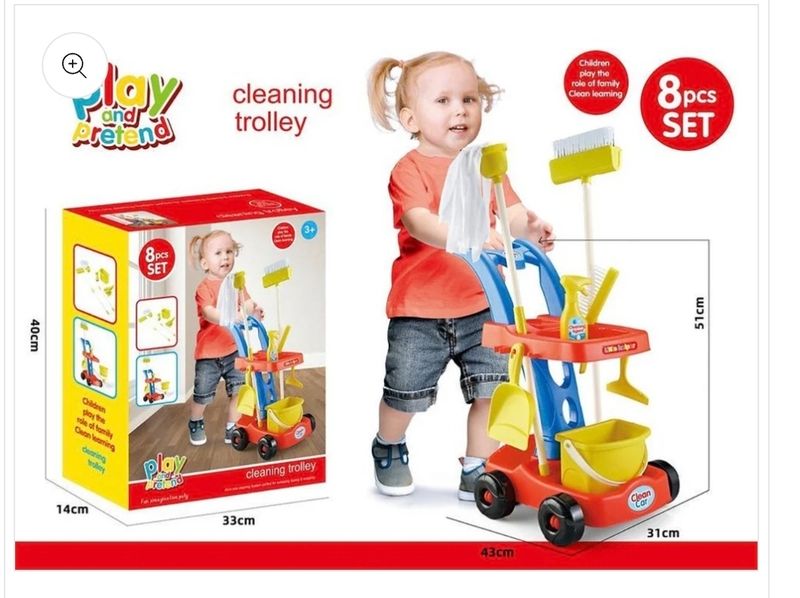 CLEANING TROLLEY TOY SET