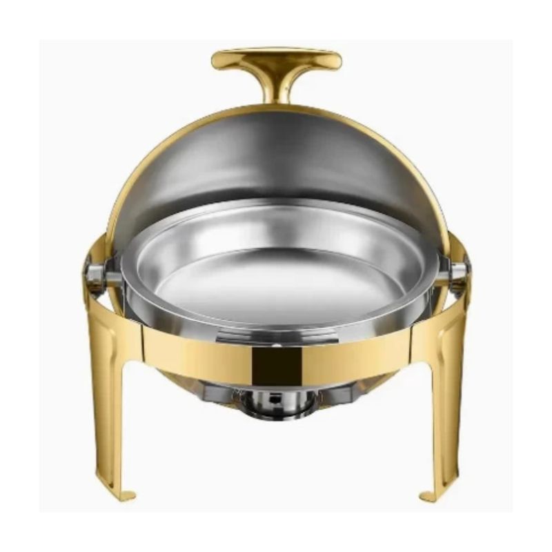 GOLD ROUND CHAFTING DISH