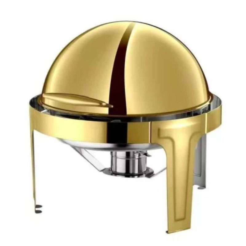 GOLD ROUND CHAFTING DISH