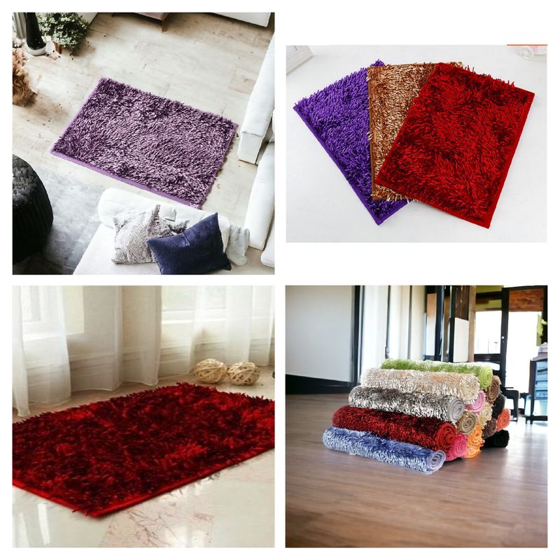 VELVET TASSLE BATH MAT