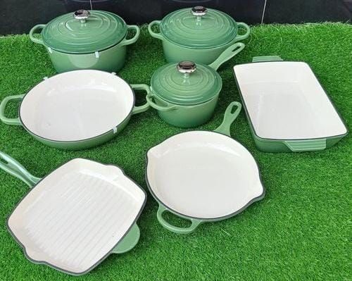 CAST IRON COOKWARE SET- 11P