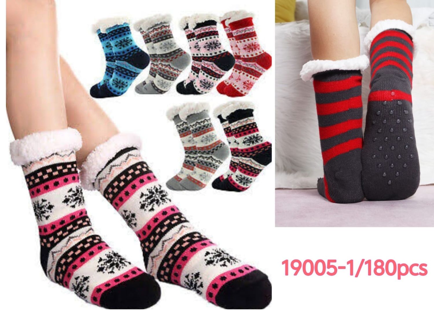 KNITTED FLEECE SOCKS ADULTS