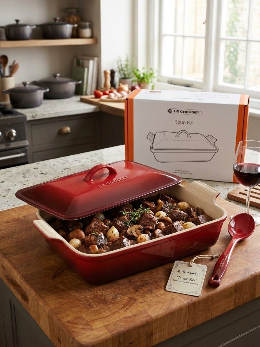 LC OVEN DISH- RED
