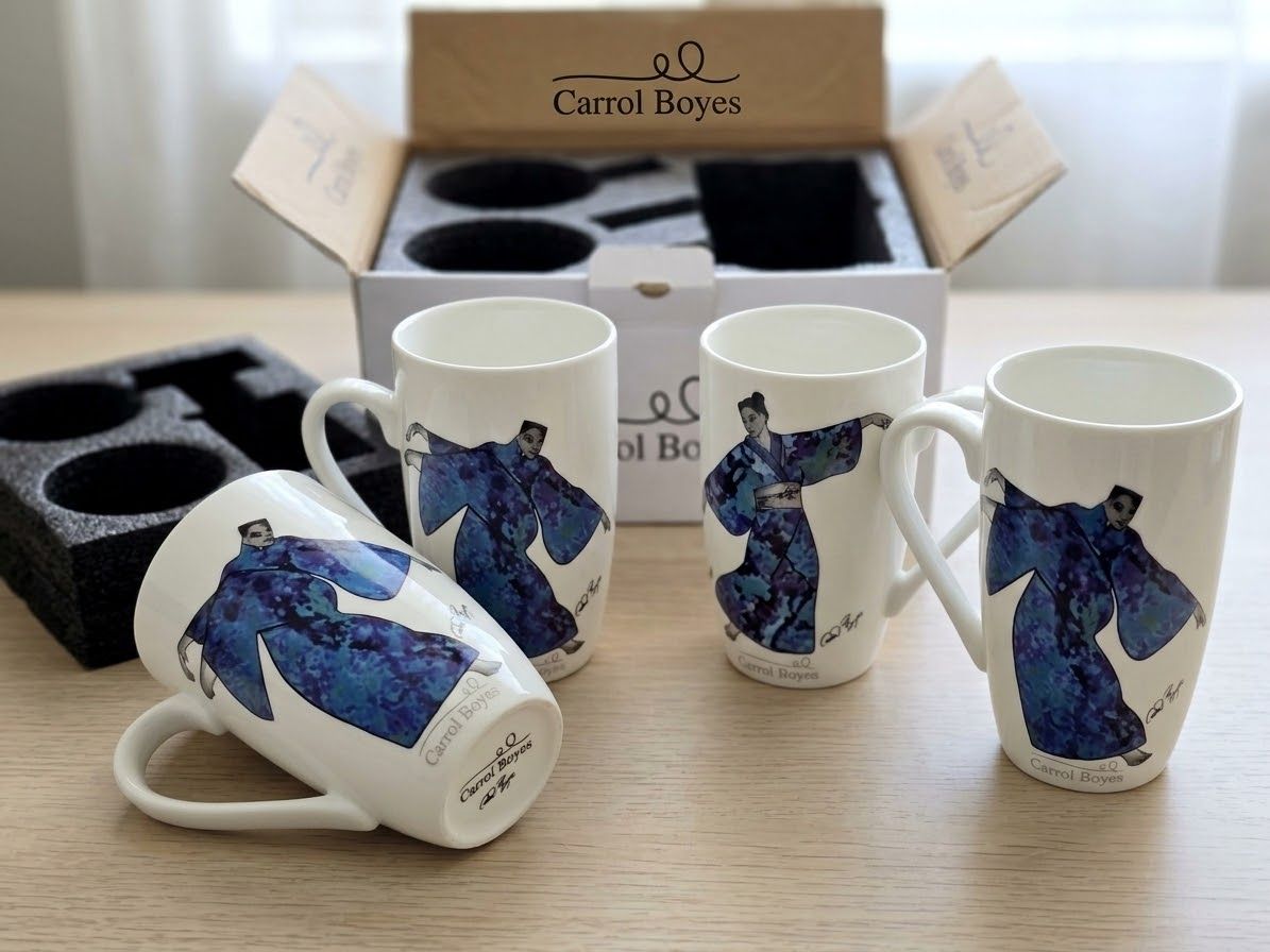 CB TALL MUGS- BLUE